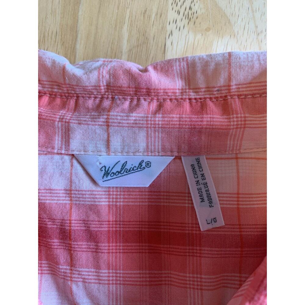 Woolrich Women’s Coral‎ Cream Plaid LS Shirt - Picture 10 of 11